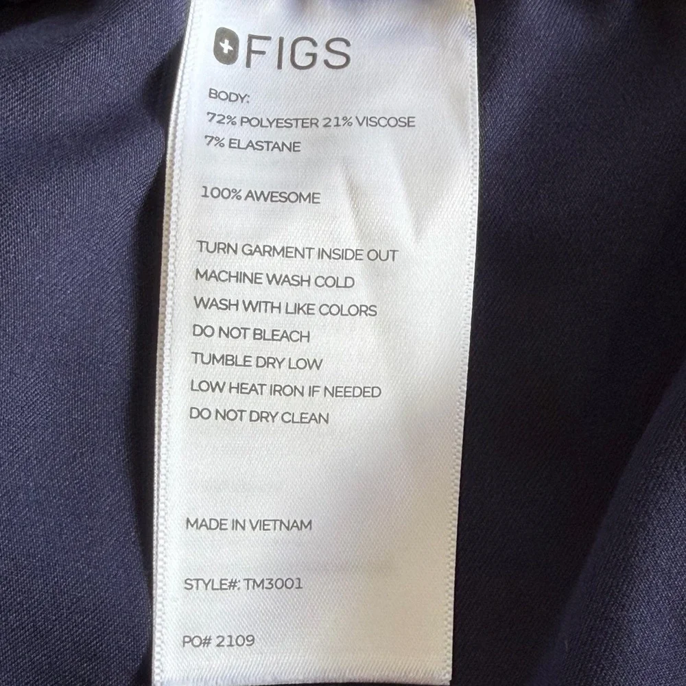 Figs Cairo Cargo Scrub Pants Navy Blue Men’s Size Medium